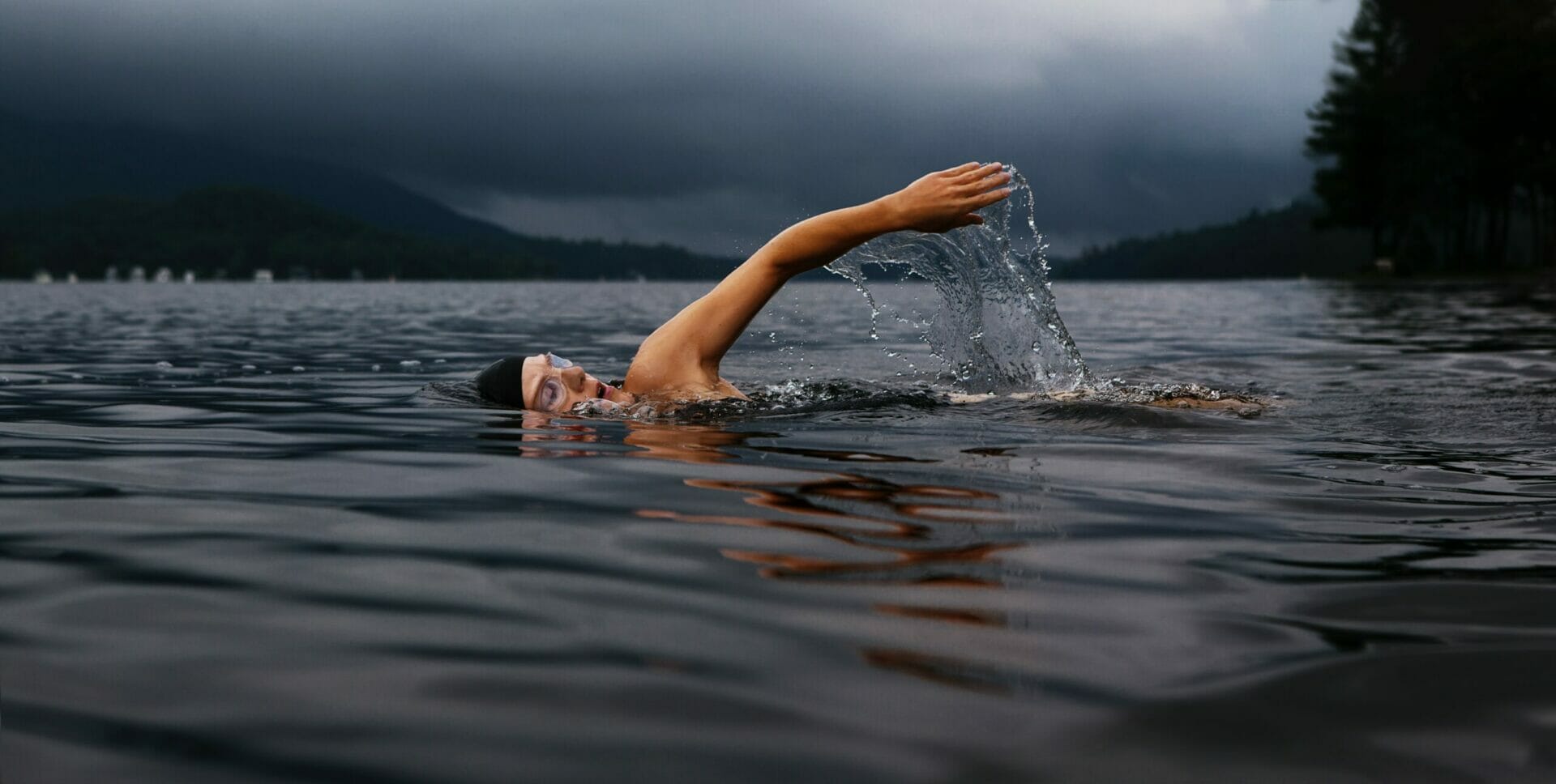 Person swimming in a Lake - Being Held Accountable