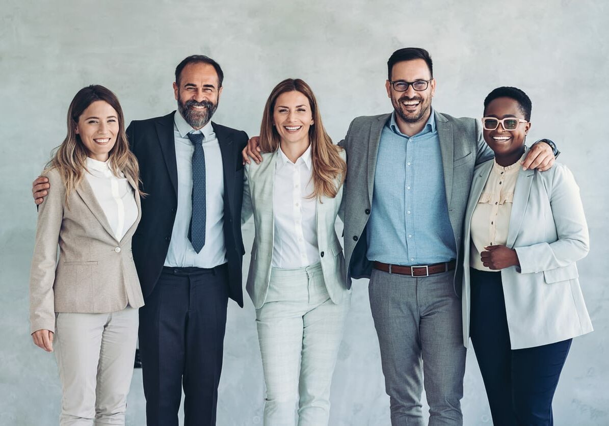 Group of professionals learning to build their personal brand